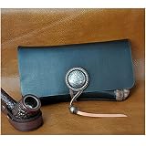FHUILI Leder Tabakbeutel Tasche Fallhalter - Reiner Rindsleder-Rohrbeutel 1 für Tabakpfeifen - Zigarren-Zubehör für Männer Geschenk