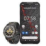 Hammer Blade 3 6.2 IPS Outdoor Handy, 48MP Kamera, Militärstandard Smartphone, eSIM, NFC, Wasserdicht/Stoßfest IP69 + Hammer H Watch Smartwatch Herren Damen Fitnessuhr Fitness Tracker Set Schw