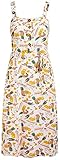 King Louie Damen Kleid Chrissie Hawaii Hula Ananas Dress Cremefarben M