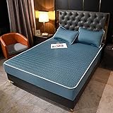 BAJIN Matratzen-Bett-Schoner mit Spannumrandung | Auch für Boxspring-Betten und Wasser-Betten geeignet | Microfaser | 100% Polyester | Matratzen-Auflage,180x200+25