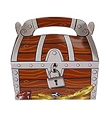 Piraten Party Schatzkiste Schatztruhe 12 Stück für Mitgebsel und Give-Aways auf dem KIndergeburtstag von Palandi®