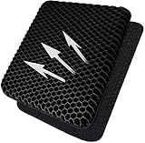 Sitzkissen /Gel-Sitzkissen/ Rollstuhl stuhlkissen，Mit Rutschfestem Bezug, Linderung von Rückenschmerzen und Ischiasschmerzen, Sitzkissen für Auto, Büro, Rollstuhl und Stuhl (Schwarz)