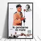 Leinwand Poster Bilder Le Gendarme Se Marie (der Gendarm heiratet) (1968) Poster Comedy Film Wall Decor Louis De Funès (Ludovic Cruchot) Art 60x90