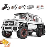 YESHIN Technik Geländewagen Ferngesteuert, Mould King 13061 6x6 Truck mit Monstermotor und Fernbedienung, Technik Off-Roader Bausatz Montage elektrische Bricks Kinderspielzeug Kompatibel mit Leg