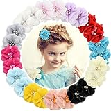 24 Stück Baby Mädchen Haarspangen Chiffon Blumen Haarspangen für Jugendliche Kinder Kleinkind …