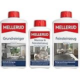 Mellerud Feinsteinzeug Set – Reinigungsmittel und Imprägnierung für Marmor und Feinsteinzeug im Innen- und Außenbereich – Set mit 3 Produk