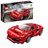 LEGO 76895 Speed Champions Ferrari F8 Tributo Rennwagenspielzeug mit Rennfahrer Minifigur, Rennwagen B