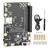 ASHATA 3G / 4G LTE-Basishut für Raspberry Pi 4/3/2 / B + -Modul, PC/Laptop/Computerplatine auf USB, integrierte Nano-SIM-Kartenbuchse, Clip-in-Mini-PCI-E-B