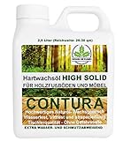 2,5 Liter Contura HARTWACHSÖL Premium High Solid Holzöl Parkettöl Fussbodenöl Möbelöl Wachs Holzwachs Farblos anfeuernd Hartöl H