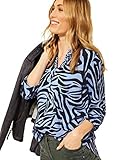 Cecil Damen 342513 Bluse, Quiet Blue, XXL