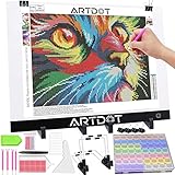 ARTDOT Leuchttisch A3 für 5D Diamond Painting Zubehör, Einstellbare Helligkeit Diamant Painting Lichtplatten mit S