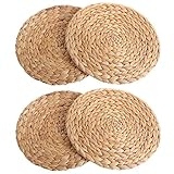 Sonline Natuerliche Wasser Kuerbis Gewebt Tischset Runde Gewebt Rattan Tisch Set Wasser Kuerbis Tisch Set Runde Pad Gewebt Gruen Tropische Hochzeit Oder Haupt Dekoration 30 cm 4 Stueck