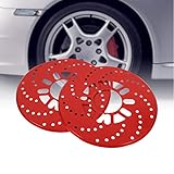 Dongnie. 1Set Auto Aluminium Bremsscheibe Trim Dekorative Abdeckungen Retrofit 26cm Rot-Auto Bremsscheibe Autozubehör Abdeckung