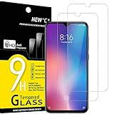 NEW'C 2 Stück, Schutzfolie Panzerglas für Xiaomi Mi 9 SE, Mi Play, Frei von Kratzern, 9H Härte, HD Displayschutzfolie, 0.33mm Ultra-klar, Ultrabeständig