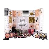 Beauty-Adventskalender für Mädchen & Frauen, 24 Schminke & Nagel-Pflege Produkte, XXL F