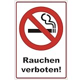 Schild 300x200 mm Rauchen verboten !, stabil aus PVC Hartschaum Platte - 3 mm stark