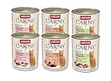 animonda Carny Adult Katzenfutter, Nassfutter für ausgewachsene Katzen, Geflügel Variation, 6 x 400 g