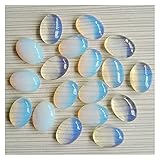 WANGJBH Steine 13x1. 8MM Natürlicher Stein Oval Form Kabinon Charms Steinperlen für Schmuckherstellung DIY. Perlen 50pcs / Lot (Color : Opla)