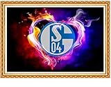 Diamantmalerei Fotos 5D Strassstein-Stickerei' Fußballmannschaft Teamlogo' Unvollendete Kunsthandwerk Strassgeschenke DIY Crystal Kreuz Stich Diamond Wohnzimmer Wandkunst Arts Dekoration 30x40