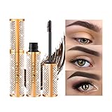 ONLYOILY Makeup Augenbrauengel, Getönte Augenbrauen-Mascara, Augenbrauenfarbe, Cremige Gel-Textur für volle, geformte Brauen, Schwarz (Dunkelbraun)