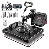 ZZQQ Wärmepresse Transfermaschine 5/6/8 in 1 Multifunktionsschwingen Weg Druck Sublimation Presse für T-Shirt Hutkappenplatte (Color : 8 in 1)
