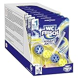 WC FRISCH Kraft Aktiv Duftspüler Lemon (10er Pack), WC Reiniger sorgt für Reinigung bei jeder Spülung, Duftsteine für langanhaltend frischen WC D