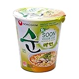 Nong Shim Instantnudeln Soon Veggie Ramyun – Koreanische Gemüse Cup Suppe mild - schnelle Zubereitung – 1 x 67g