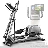 Sportstech Premium Crosstrainer für Zuhause | Deutsches Qualitätsunternehmen |Android Konsole + Video Events & Multiplayer-App | Home Ellipsen Trainer 24kg Masse | 12 Programme & HRC Mode | LCX800