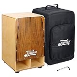 Topnaca String Cajon Box Drum, hölzerne Percussion-Box, mit internen Metall-Gitarrensaiten, Ebenholz Burst Frontplatte, Baltische Birke Körper, geeignet für Kinder, Jugendliche und Erw