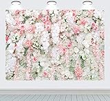 RUINI Wandhintergrund rosa, weiß, Rosen, für Hochzeit, Zeremonie, Jahrestag, Party, Dekoration, Hintergrund für Neugeborene, Erwachsene, Portrait, Fotoautomaten, Requisiten 2,1 x 1,5