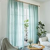 Einfache leinen gardine,Nordischen stil für wohnzimmer balkon fenster vorhang,Schlafzimmer partition dekoration transluzente vorhang/1 p