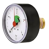 Cornat T593701 Manometer 0-4 bar, selbstdichtend für Anschluss von hinten, 3/8 Z