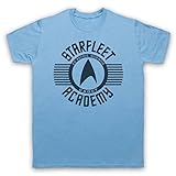 Star Trek Starfleet Acadamy Cadet Herren T-Shirt, Hellblau, Larg