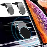 Magnetische Handyhalterung für Auto, Telefon-Autohalterung, starker Magnet für Lüftungsschlitze, kompatibel für iPhone 11 Pro Max XR XS X 8 7 Plus, Samsung Galaxy S10 S9 S8 Note 10 (2 Stück)