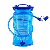 1.5L 2L 3L Trinkblase mit Beissventil, auslaufsicher Wasserbehälter, antibakteriell Trinkbeutel Wasserdichte Trinkrucksack Wanderrucksack für Bergsteigen Campen Kampieren Radfahren Wandern (1.5L)