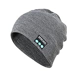 Kabellose Bluetooth-Mütze, Unisex, Outdoor, Sport, Strickmütze mit Stereo-Lautsprechern und Mik