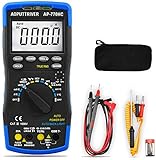Multimeter Digital AP-770HC 6000Counts Auto/Manueller Bereich Strommessgerät Multi Tester NCV Stromspannung Aktuell Widerstand Temperatur Kapazität Diode hFE Kontinuität Arbeitszyklus mit Datenhaltung