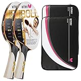 Butterfly Timo Boll Gold 2 x Tischtennisschläger + 2 x Tischtennishülle Drive Case 2 | Tischtennisschlägerset | Tischtennis Profi S