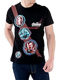 Marvel Herren Avengers Infinity War T-Shirt Schwarz XX-Larg