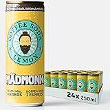 MÄDMONK Coffee Soda Energy Drink -Wach mal Anders- 24 x 250ml Dose (inkl. 6€ Pfand) | NEU: Cold Brew Kaffee + Zitronen Limonade + Tonic | Vegan + Koffein | Die gesunde Energie Alternative (Palette)