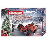 Carrera RC Adventskalender 2,4 GHz Buggy, Rot │Ferngesteuertes Auto aus 24 Bauteilen bauen │Elektro-Mini-Car zum Mitnehmen inkl. Fernbedienung │Weihnachtskalender für Kinder ab 12 Jahren & Erw