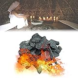 YHWD Saunaofen Stein Saunastein, 16-18 Kg/35-40 Lb Sauna Vulkanstein für Feuerschalen, Feuerstellen und Innen- oder Außenkamine oder S