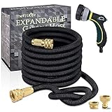 TheFitLife Erweiterbare Gardena Schlauchleitungen - Dreifacher Latexkern EU-Standard-Messing Fittings und 8-Funktions-Sprühdüse, tragbarer und knickfreier W