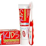 Oral7 Kids. Kinderzahnpasta mit den Enzymen der Muttermilch für weniger Karies. Mit Gratis Zahnbürste. Kinder Zahnpasta mit tollem Tutti Frutti Geschmack. Zahncreme für Kinder ab 2