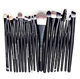 Scpink Make-up-Pinsel-Set, Make-up-Pinsel, Grundierung, Rouge, Augenbrauen Make-up, - Weiß + Gold. - Größe: 20 p