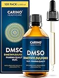 DMSO Pharma Qualität mit Pipette & Tropfverschluss - 99,9% Dimethylsulfoxid 100