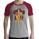 ABYstyle Harry Potter T-Shirt Gryffindor Herren grau und rot, Premium, L