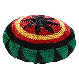 Woll-Strick-Mütze im Rasta-Stil, Reggae-Jamaikanische Mütze, Hip-Hop, Hippie, Slinky Beanie-Mütze für Männer und F