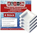 Trocknerfixierplatten zum Aufkleben Selbstklebend - Trockner-Fixierplatten mit Spezial-Kleber Verbindungsrahmen Zwischenbausatz für Trockner Waschmaschine Waschmaschinenzubehör Trocknerzubehö