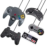 EVORETRO Classic USB Game Controller Kompatibel für N64 Spiele - Joypad Wired Gaming Controller für PC, Windows, Mac, RetroPie, Recalbox, Hyperspin, Raspberry Pi und Retro Spielekonsole (Grau)